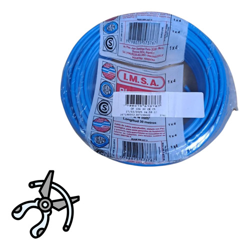 3 Rollos Cable Imsa Flexible Iram Ignifugo 4mm X 30mts