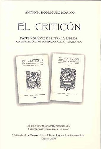 Libro El Criticon  De Rodriguez Antonio