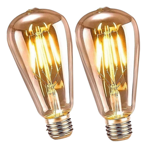 Bombilla Foco Vintage Led E26 E27 Incandescente Luz Cálida
