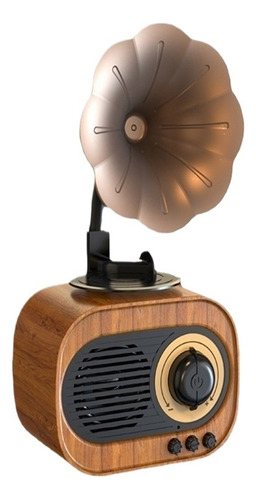 Alto-falante Bluetooth V Vintage B5 Imitation Gramophone Hom