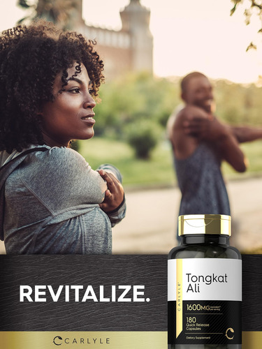 Suplemento Carlyle Tongkat Ali 1600mg 180 Cápsulas