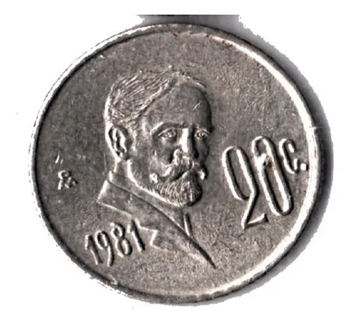 comprar Moneda De 20 Centavos De Fco I Madero 1981  Abierto  8