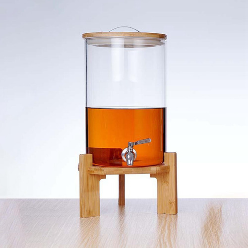 Dispensador De Barril De Bebidas De Vidrio, Jarra De Jugo 8l