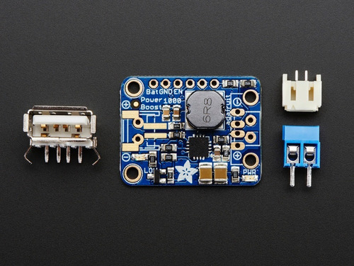 Imagen 5 de 5 de Adafruit Powerboost 1000 Amplifica Voltaje 5v Out Desde 1.8v