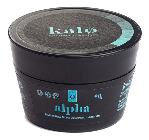 Mascarilla Facial Exfoliante Kalo Alpha 90gr Carbon Activado Tipo de piel Mixta a grasa