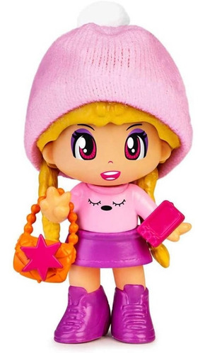Imagen 5 de 8 de Pinypon Pack 4 Figuras Amigas Ropa De Invierno Famosa Orig.