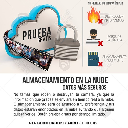 Imagen 6 de 10 de Camara Wifi Ip Full Hd Seguridad Deteccion Movimiento Audio Vision Nocturna Espia Grabacion Nube Alarma Casa
