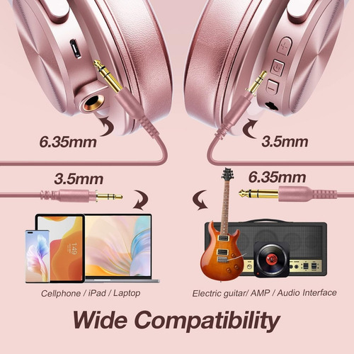 Fone Ouvido Sem Fio Oneodio Fusion A70 Dj Hi-res Audio Rosa