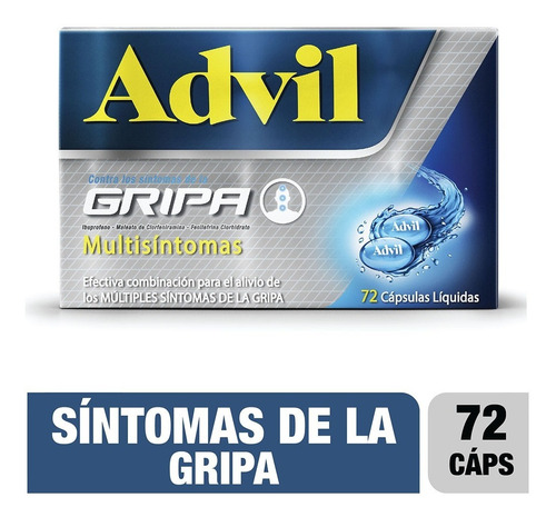 Advil Gripa Multisíntomas X 72 Cáp - Unidad a $2049