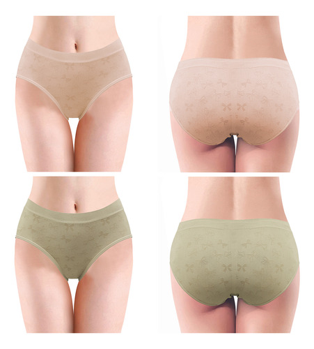 Docena Pantaleta Calzón Bikini Cómoda Mujer Microfibra Suave