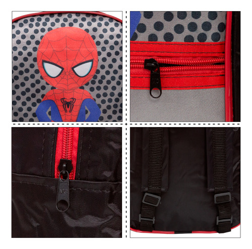 Mochila escolar con diseño de héroe reforzado para niños de Spider-Man