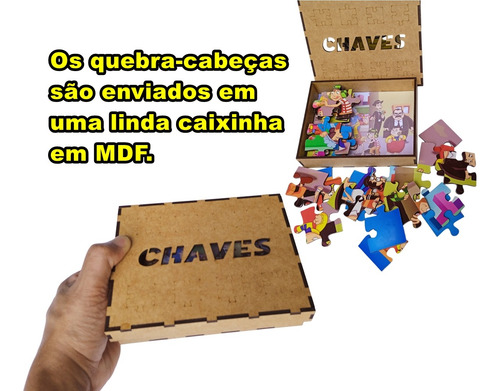 Quebra-cabeça Do Chaves Mdf 30 Peças