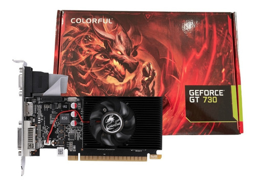 Tarjeta De Video Geforce Gt 730 2gb Ddr3 Pci-e Hdmi Dvi Vga