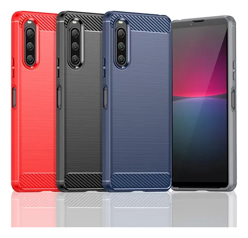 Suitable For Xperia 10 V Mobile Phone Case, Brushed Carbon Fiber Drop-proof Case