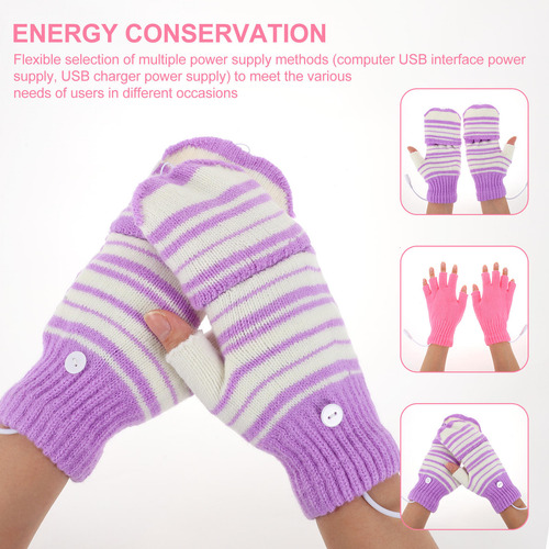 2 Pares De Guantes Térmicos Usb, Guantes Para Calentar Manos