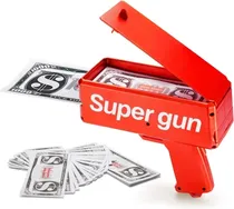 Comprar Pistola Lanza Billetes Super Gun Cash Fiestas + Billetes