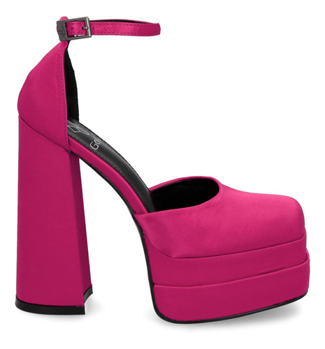 Sandalia Plataforma Fucsia 25910