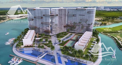 Departamento En Venta En Puerto Cancún Zona Hotelera Alrz1069