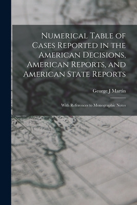 Libro Numerical Table Of Cases Reported In The American D...