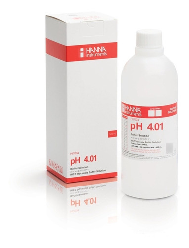 Solución De Calibración De Ph - Buffer Ph 4,01. 500ml, Hanna