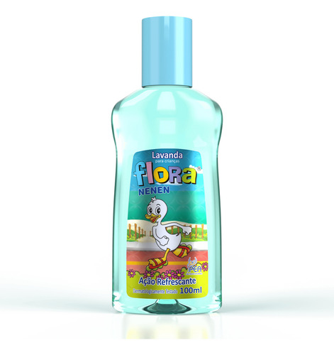 Kit 2 Deo Colônia Flora Nenen Lavanda Para Crianças 100ml