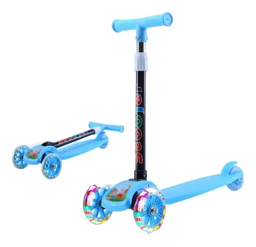 Scooter Patin Diablo Ajustable Divertido Ni os 3 Ruedas Led