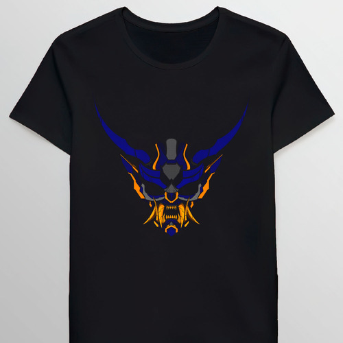 Remera Cyber Japanese Demon Blue Orange 60132828