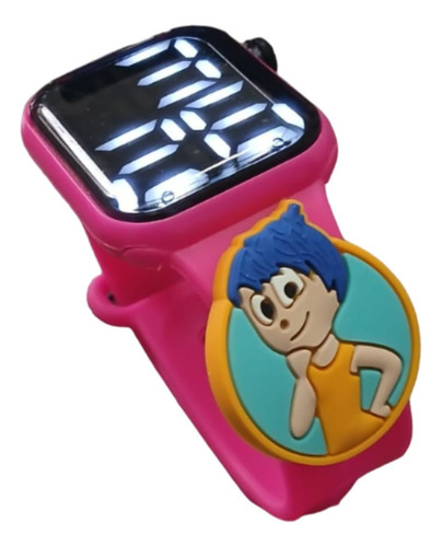Relógio Digital Infantil Divertidamente Alegria_rosa_choque