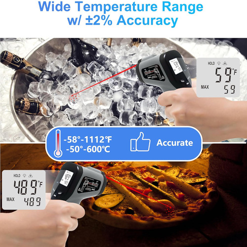 Hito Pistola De Temperatura Con Termómetro Infrarrojo -58°f
