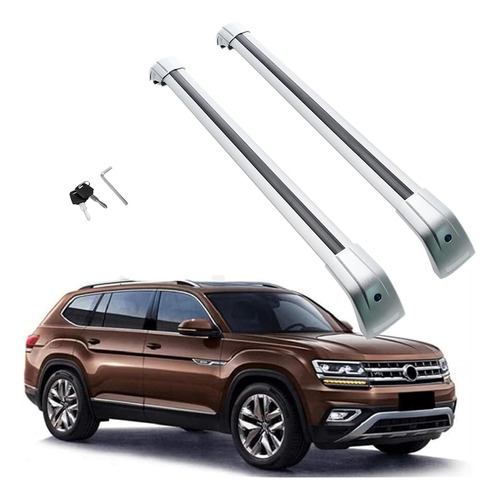 Barras Transversales Con Cerradura Para Volkswagen Vw Atlas 