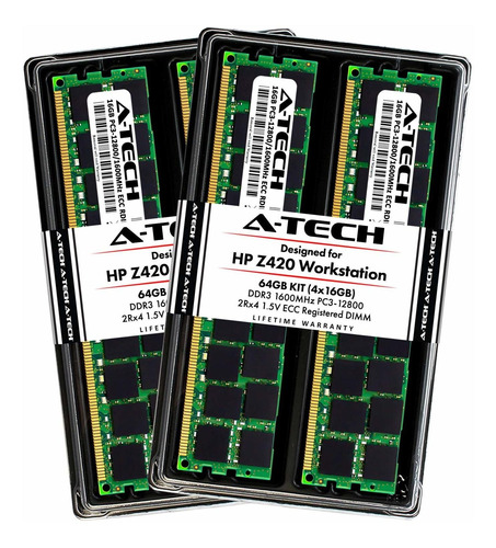A Tech Kit Memoria Registrada Ecc 64 Gb Para Estacion Hp