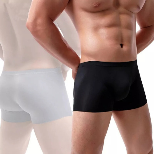 Calzoncillos Bóxer Elásticos De Seda De Hielo Para Hombre
