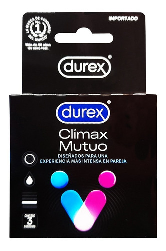 Condones Durex Climax Mutuo 3 Unidades