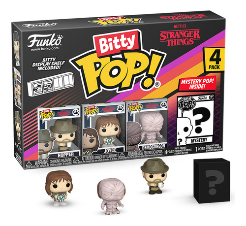 Funko Bitty Pop! Stranger Things Hopper 4 Pack + Surpresa