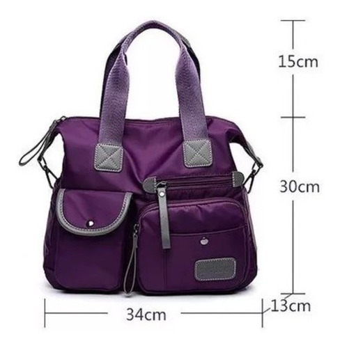 Imagen 4 de 6 de Bolso De Gran Capacidad De Nailon Segater, Varios Bolsillos