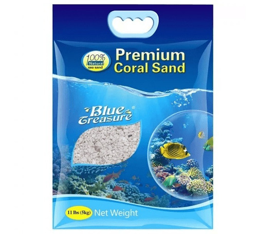 Substrato Blue Treasure  Coral #1 5kg Para Aquários Marinhos