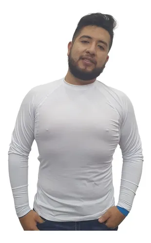 Playera De Playa Con Protecci n Uv Manga Larga Hombre ni o F