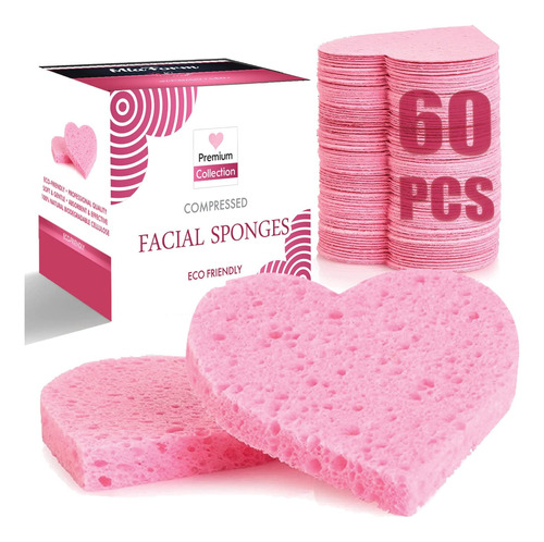 60 Esponjas Faciales Comprimidas, Esponjas Cosmeticas 100% N