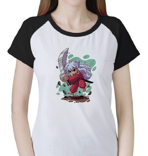 Imagen 1 de 7 de Anime Inuyasha - Remera - Ranglan / Modal