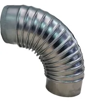 Comprar Curva 90°d.15 Galv. Cal. 24 Codo  Extracción Ventilación 