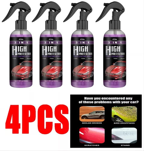 A 4 Peças 3 Em 1 De Spray De Revestimento Rápido Para