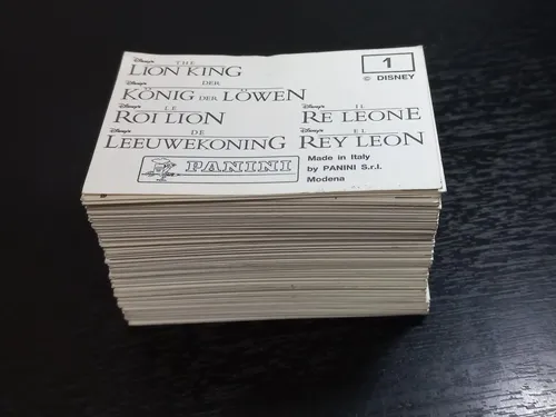 Set Rey Leon 230 Laminas Panini Sin Repetir.