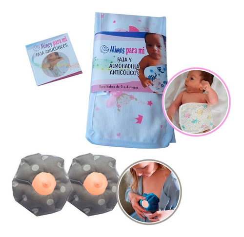 Kit Terapéutico Faja Anti Cólicos + Almohadilla Antimastitis