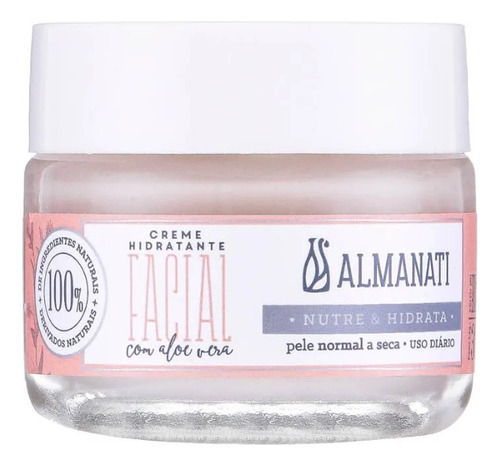Creme Hidratante Facial Natural 30g - Almanati
