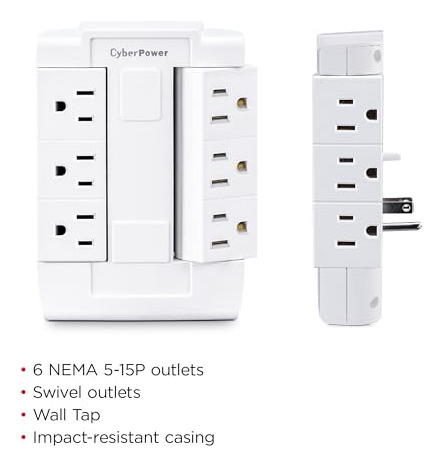 Cyberpower Gt600p Grifo De Pared Giratorio Con Conexión A Ti