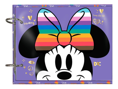 Porta Fichas P/ Resumo Argolado Dac Mickey 80 Folhas Cor Disney