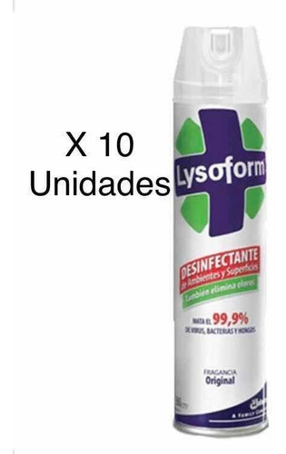 Super Oferta X10 Unidades Desinfectante Lysoform Original