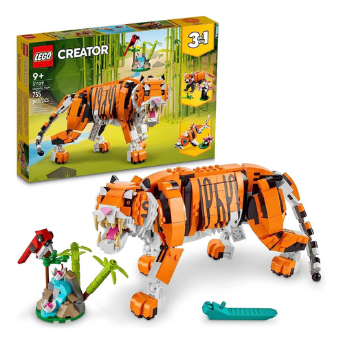 Lego Creator 3 En 1 Tigre Majestuoso 31129 (755 Piezas)