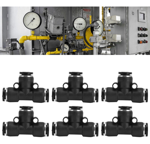 Conector Neumático, 10 Piezas, Montaje De Tubo, Duradero, Es
