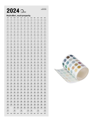 Organizador De Calendario De Pared 2024 Sin Marco De Madera